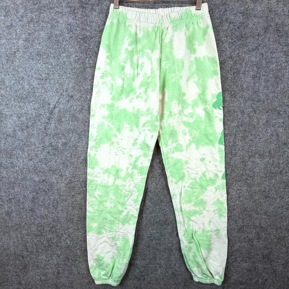 In-N-Out Burger Sweatpants Men S Green Palm Tree Cotton Fleece Joggers Tropical
